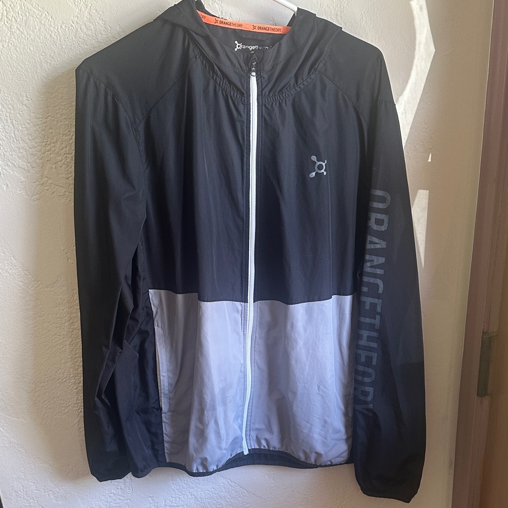 Orangetheory Men’s or Women's Black and White Windbreaker